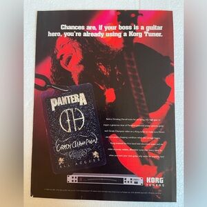Korg Tuners Promotional Pinup Of Pantera’s Dimebag Darrell